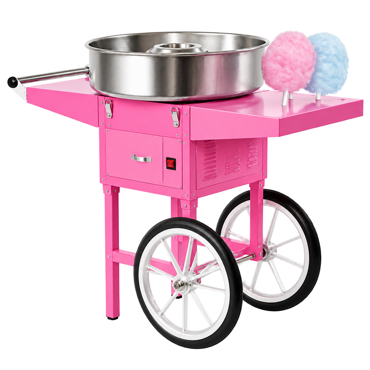 Pink cotton candy cart available to rent